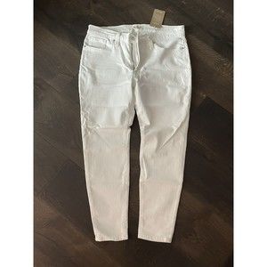 NWT Madewell Skinny Jeans, Size 32S, White, 34W x 26L, High Rise